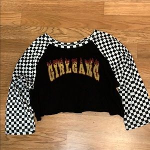 Half sleeve checkered shirt